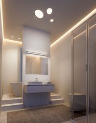 Suspended ceiling design lighting bathroom