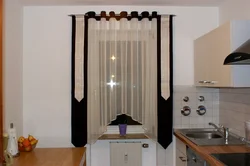 Curtains with eyelets photo for the kitchen