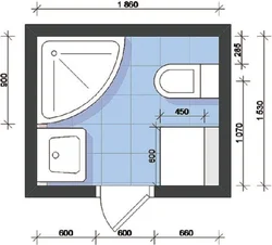 Bath design with room dimensions