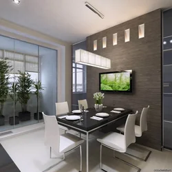 Photo of TV in the kitchen on the table