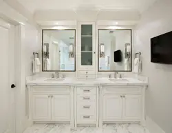Bathroom furniture photo in the interior