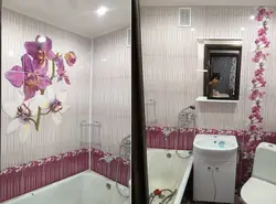 ПВХ панельдері бар ваннаны жөндеу фотосуреті