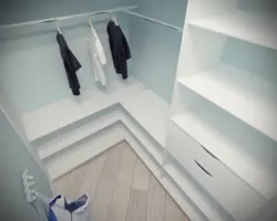 Interior dressing room 2 sq m