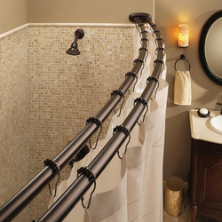 Curtain rod for bathroom photo