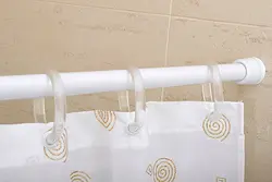 Curtain rod for bathroom photo