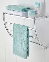 How to hang a towel in the bathroom photo