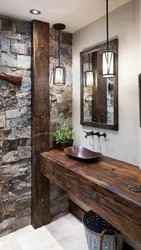 Bath interior stone wood