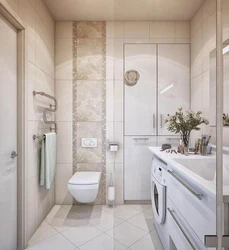 Bath design with white door