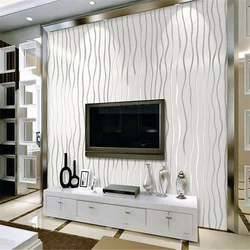 Decorative wall panels for the living room interior photo