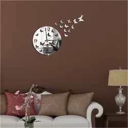 Large Wall Clock In The Living Room In The Interior Photo