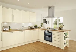 Kitchen in cream colors photo