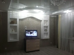 Photo of suspended ceilings in Khrushchev apartments