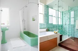 Bathroom mint interior
