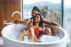Photo Of A Couple In The Bath