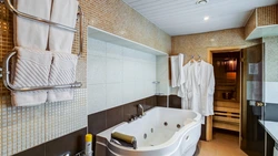Interior bath with sauna