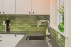 Photo of tiles and all colors of tiles for the kitchen