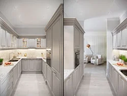 Kitchen letter p living room design