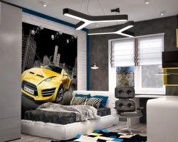 Modern teenage bedroom photo