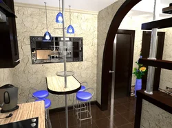 Bar sayğacları dizaynı ilə Xruşşovda mətbəxlər