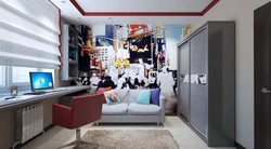 Teenage bedroom interior