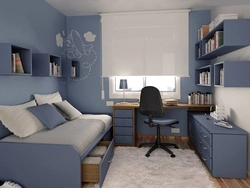 Teenage bedroom interior