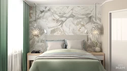 Bedroom design with 3 d wallpaper