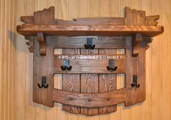 Ağacdan hazırlanmış koridor fotoşəkili üçün DIY taxta mebel