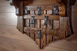 Ағаштан жасалған дәліздің фотосуретіне арналған DIY ағаш жиһазы