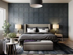 Bed In Modern Bedroom Interior