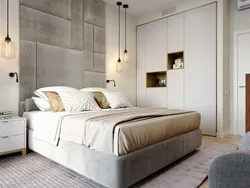 Bed In Modern Bedroom Interior