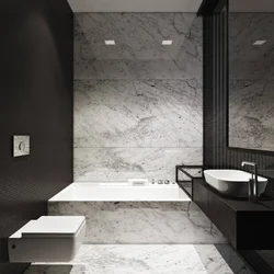 Bathroom design with porcelain tiles 60 by 60