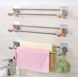 How to hang towels in the bathtub photo