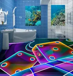 Bathroom tiles 3d design