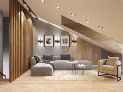 Attic living room design