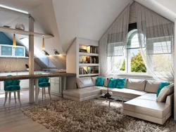 Attic living room design