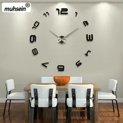 Mətbəx üçün bütün divar fotoşəkili üzərində saat