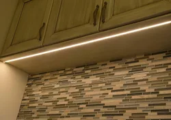 LED strip for the kitchen under cabinets photo