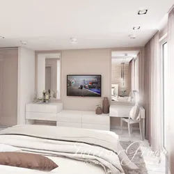 Bedroom design in a modern style in light colors photo