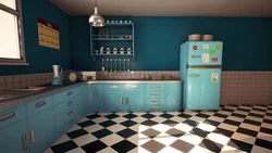 Photo of a 60s kitchen