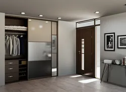 Sliding wardrobes in the hallway only photos built-in