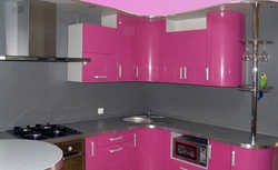 Kitchen Photo Pink Facade