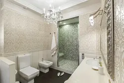 Classic bathroom design with shower
