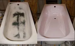 Cover a bathtub with acrylic photo