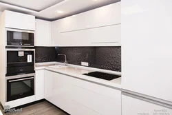 Kitchens in high-tech style corner photos