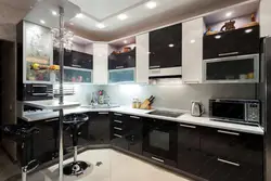 Kitchens in high-tech style corner photos