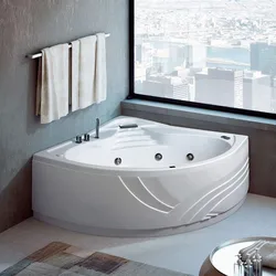 Corner bath with hydromassage photo