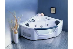 Corner bath with hydromassage photo