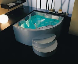 Гидромассаж фотосуреті бар бұрыштық ванна