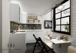 Small one-room kitchen design