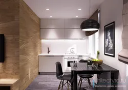 Small one-room kitchen design